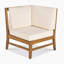 CHAISE D'ANGLE, CRÈME