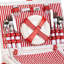 WHITE PICNIC BASKET 4 SERVES