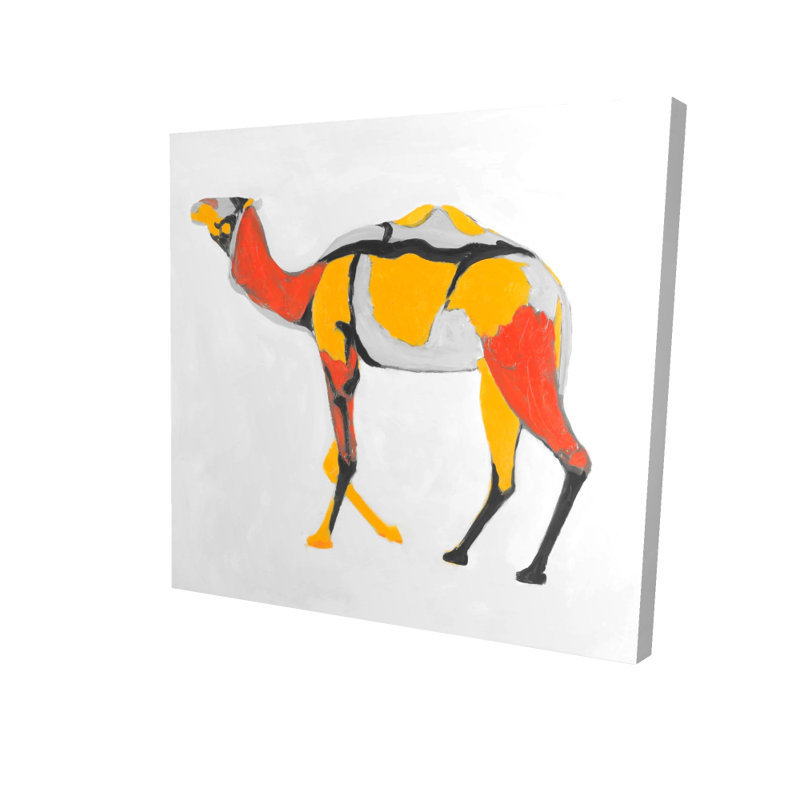 Abstrait dromadaire - reproduction sur toile tendue