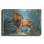 Art mural en métal de luxe «Vintage Lion Poster 2» par Momart-106417844