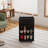 4 Tier Kitchen Island Cart With Spice Rack & Locking Casters, Simple Design Mobile Kitchen Storage Islands For Kitchen Living Room-329747495