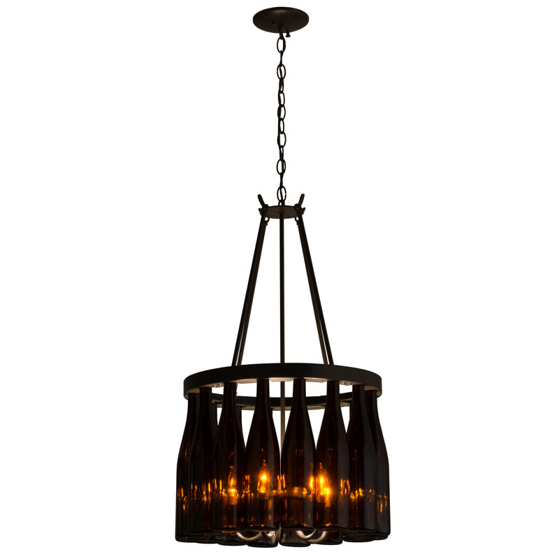 Tuscan Vineyard 5 - Light Pendant, 69" H x 17" W x 17" D, Timeless Bronze