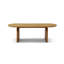 Table basse moderne en bois massif minimaliste, table basse de salon ovale, table d'appoint à base courbée créative-1463177444