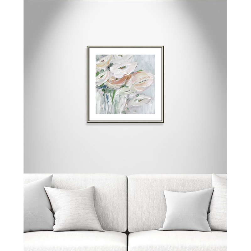 Impeccable - reproduction d'art, H 24,75 po x l 24,75 po x P 0,88 po, Papier avec cadre argenté
