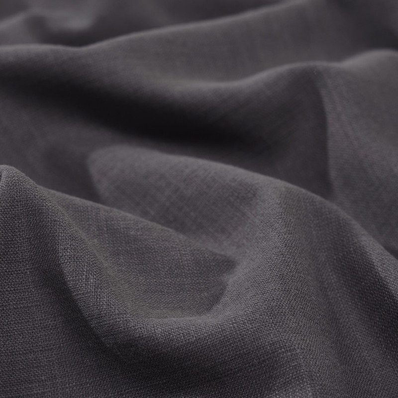 Chloe 100% Cotton Linen Texture Vintage Wash Solid Percale Pillowcases Set Of 2, Plum, Standard