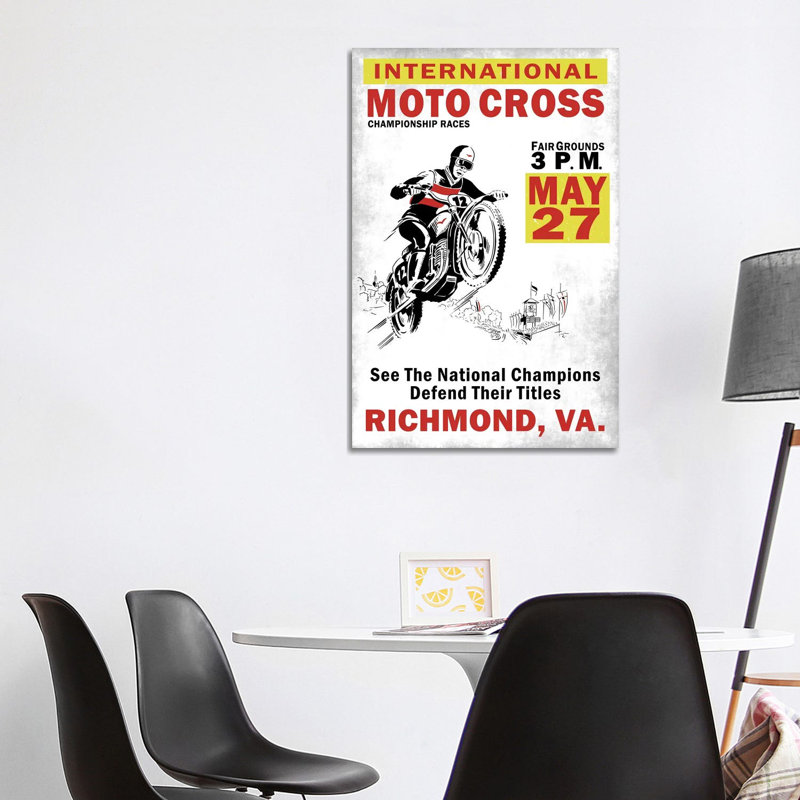 Motocross Richmond VA by Mark Rogan - Print on Canvas, 101.6cm H x 66.04cm W x 3.81cm D, Wrapped Canvas