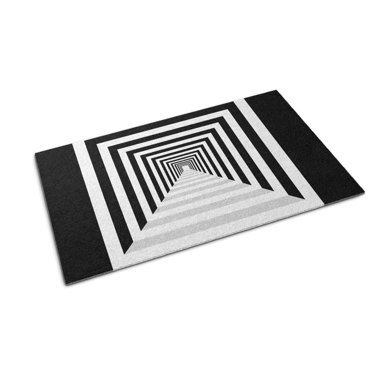 Non-Slip Geometric Outdoor Doormat