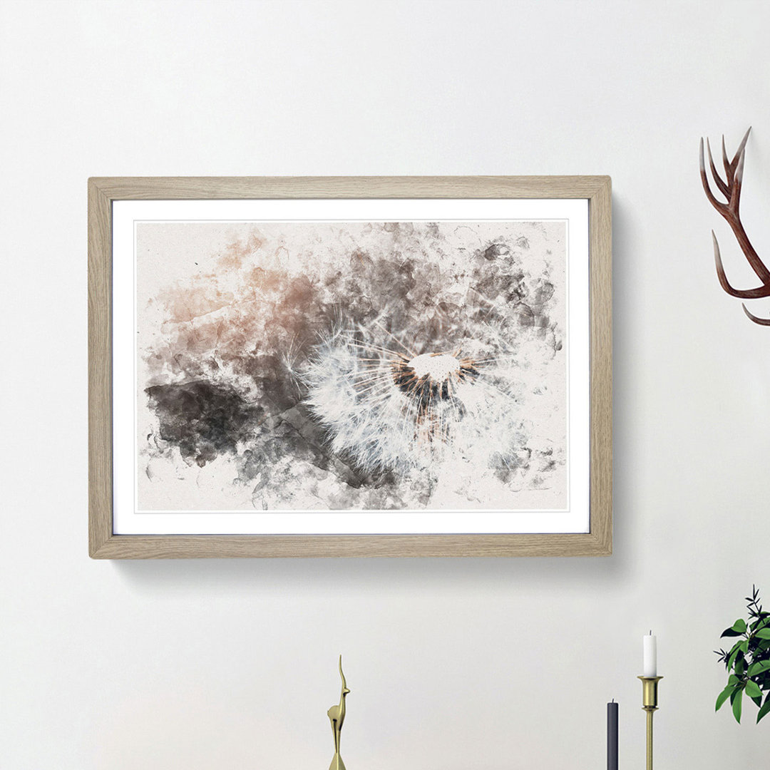 Floating Dandelion Seeds - Picture Frame Painting Print