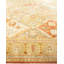 Tapis unique noué à la main beige / orange 10 pi x 13 pi 9 po