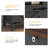 55" Smart Buffet Sideboard With Power Outlets & App-controlled Rgb Led Lights, Large Farmhouse Kitchen Storage Cabinet With 4 Doors, Coffee Bar Cabinet Buffet For Dining Room, Entryway, Black And Walnut-1060855437