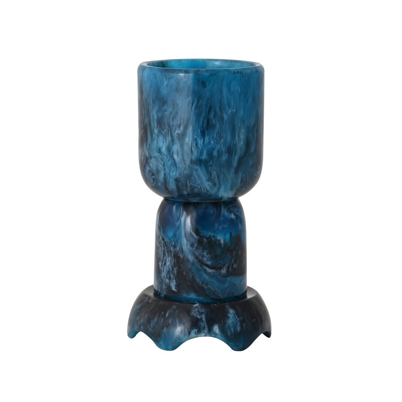Coupe plateforme en résine, Bleu