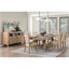 Magnifique ensemble de chaises de salle à manger en bois clair avec finition en chêne clair et siège rembourré beige