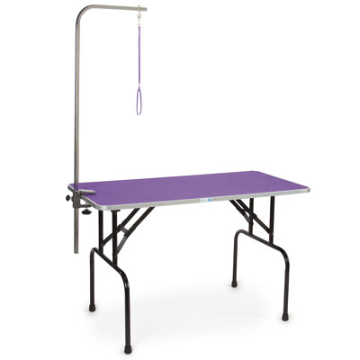 32.5 in. H x 24 in. W x 36 in. D Adjustable and Foldable Dog Folding grooming table