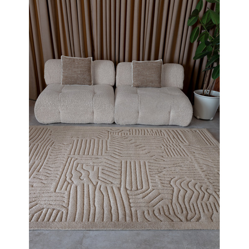 Lourdine Geometric Area Rug, Rectangle 160 x 230cm