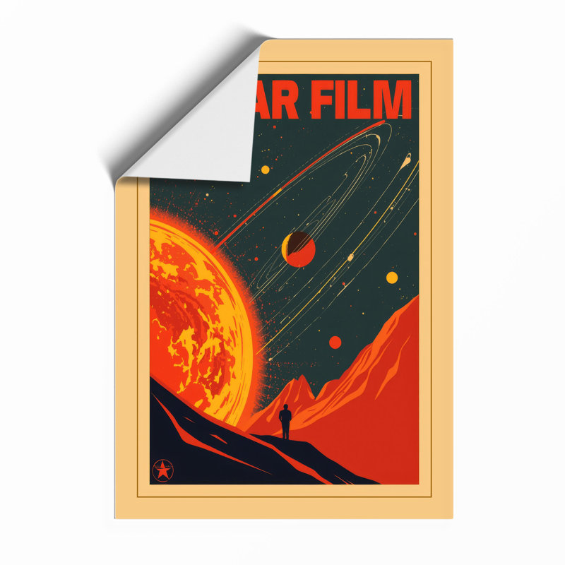 Solar Expedition Retro - Framed Print, A2 - 59.4 x 42.0 cm, Unframed