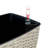 2-Pack Self-Watering Planter - Hand Woven Wicker - Thin Square