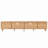 Rattan TV Stand With Solid Wood Legs For Tvs Up To 85''