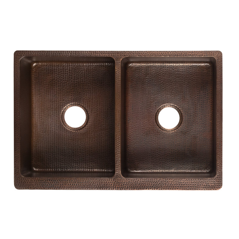 33'' L Double Basin Kitchen Sink, Does Not Apply
