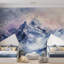 Murale aquarelle Ethereal Alpine Peaks-123038810
