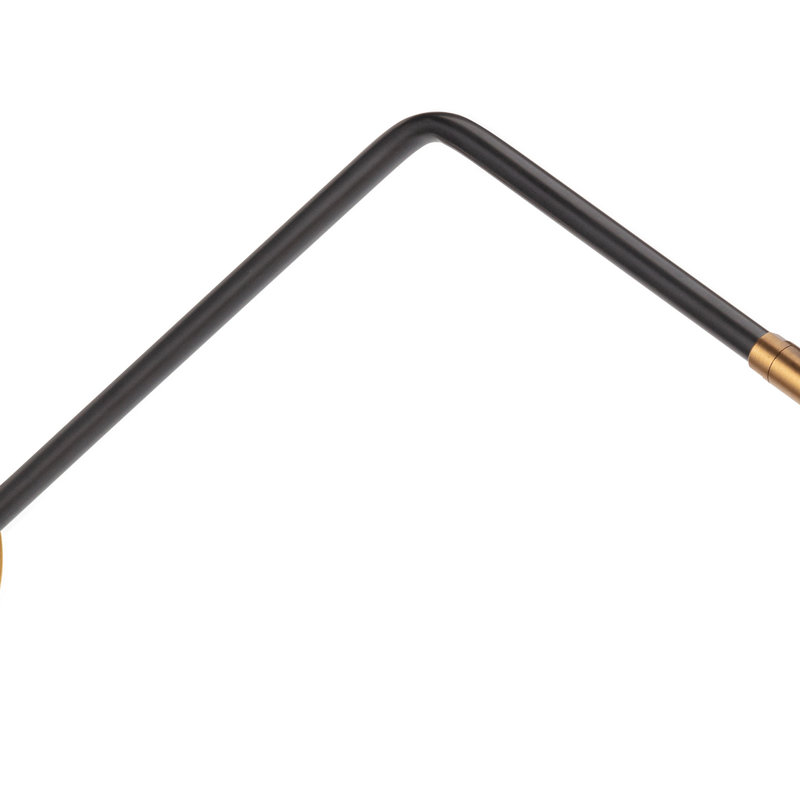Spyder Single Arm Sconce, Black, Black