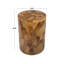 Table de bout cylindrique en bois massif