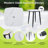Gault Patio 5-Piece Counter Height Dining Set with Swivel Stools & Sunbrella Cushions
