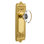 Egg & Dart Plate with Oval Clear Crystal Door Knob