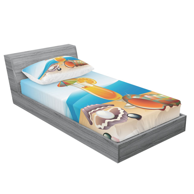 Microfiber Sheet Set, Twin Sheet Set with Fitted Sheet
