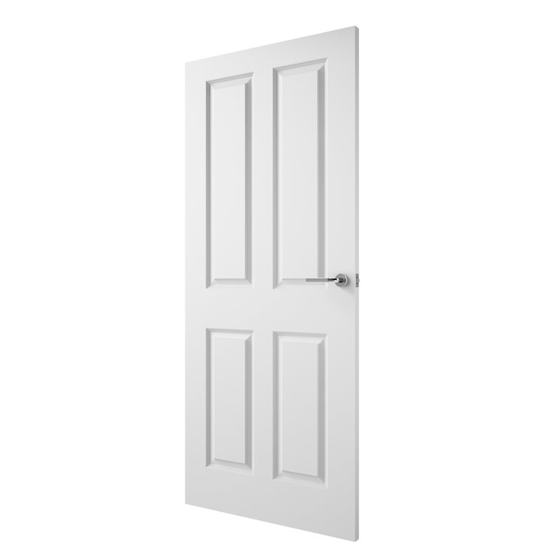  Internal Door Primed, 204cm H x 82.6cm W x 4cm D