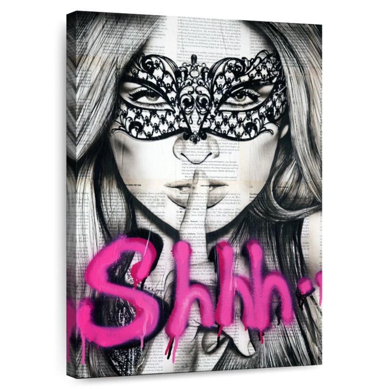 Leisha Shhh, 48" H x 32" W