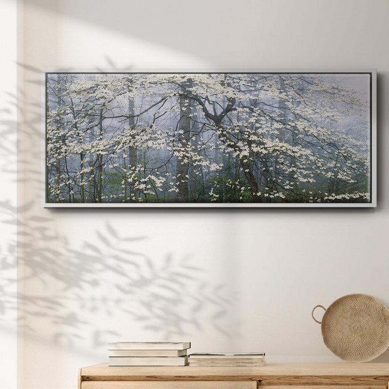 Dogwood Canopy- Framed Canvas, 24" H x 60" W