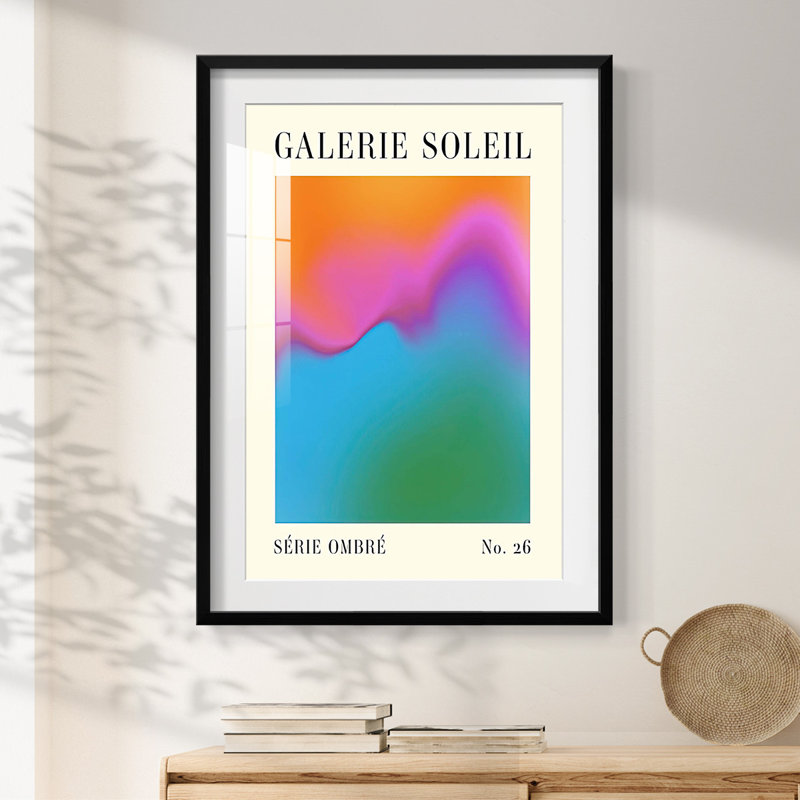 Gallerie Gradient II - impression encadrée, H 28,5 po x l 20,5 po, Doré
