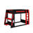 Full Size Wooden Gaming Bunk Bed With Desk, Shelves,USB And LED Light-384240746-384240756
