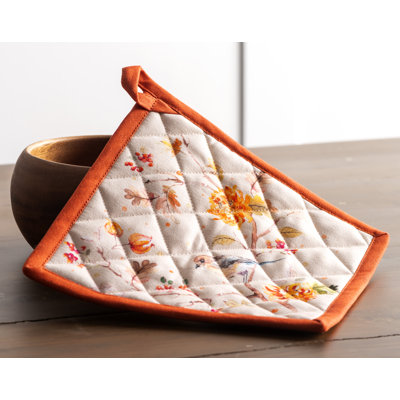 Maison d'Hermine Kelim - Prairie 100% Cotton Pot Holder Set - 8" x 8"