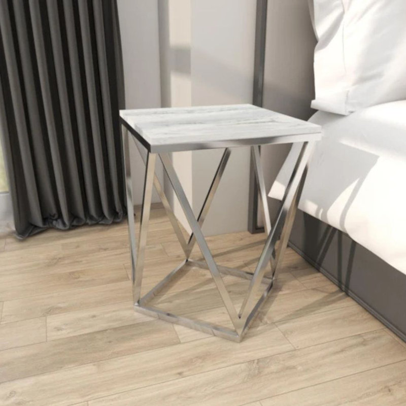 Table d'appoint Sunday, Argent argent