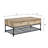 110 Lb Package Weight Functional Coffee Table Mesmerizing With Oak & Sandy Gray