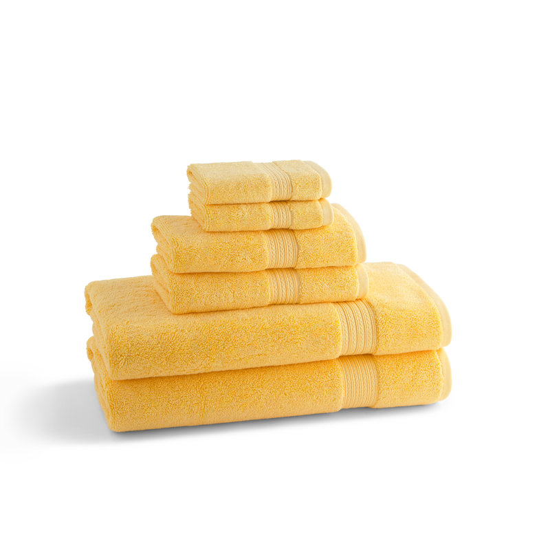 Estabrook Cotton Blend Non-Slip Bath Rug, 20" H x 32" W, Yellow