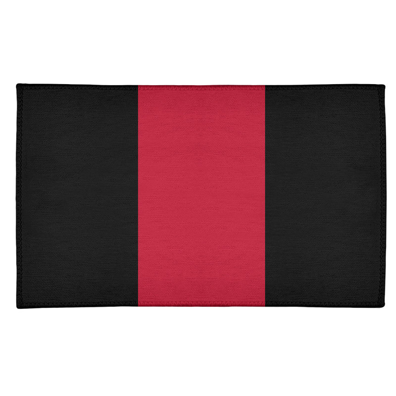 Tapis en poly à rayures de football atlanta retour, Rectangle 2 pi x 3 pi