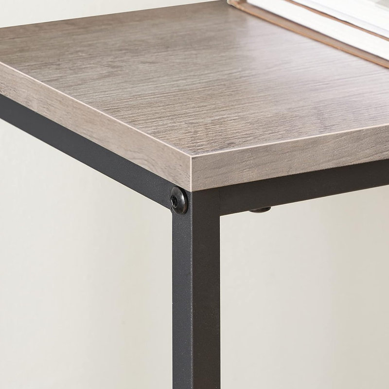 29.5 Inches Console Table, Narrow Entryway Table With Shelves, Small Sofa Table,For Hallway, Living Room, Bedroom, Foyer, Greige And Black BG22XG01