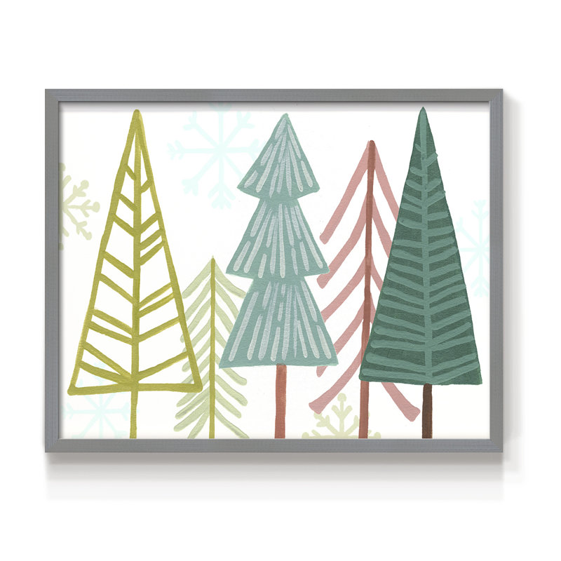 Collection Modern Holiday, reproduction encadrée A - Restickable, Gris, H 11 po x l 14 po