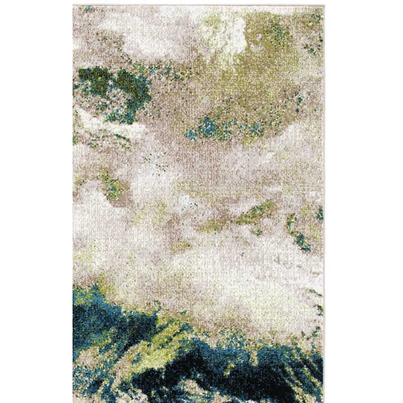 Tapis abstrait Dowlen Performance, Rectangle 10 pi 6 po x 14 pi