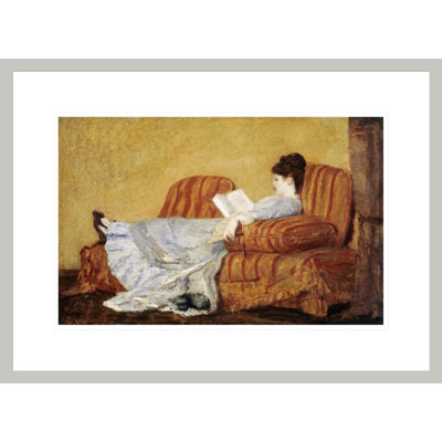 «Young Lady Reading» par Mary Cassatt, impression giclée sur cadre