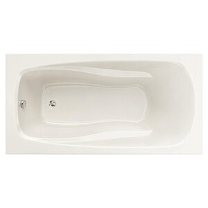 72'' x 42'' Drop-In Soaking Acrylic Bathtub, White