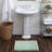 Dinuba Solid Plush Pile Stain and Fade Resistant Non-Slip Machine Washable Bath Rug-2112067065-2112067066