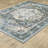 Housel Oriental Machine Washable Non-Skid Blue/Ivory Area Rug Mat-701203623