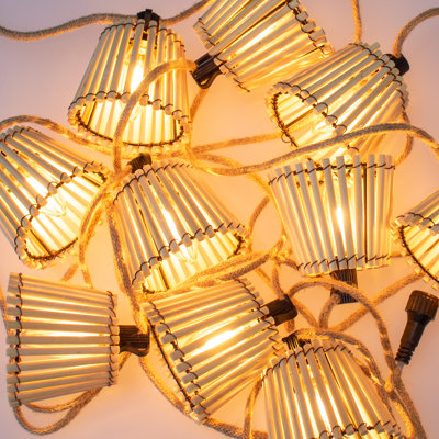 10 - Bulb 315 in. Battery Powered and Solar Powered Shaded LED