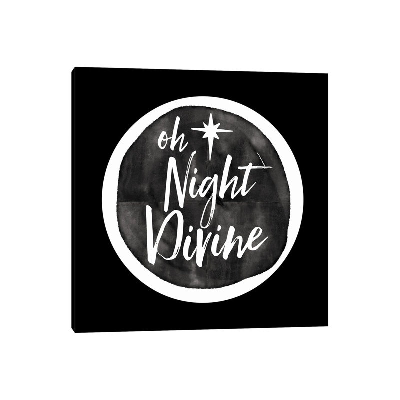 «Oh Night Divine», reproduction d'art sur toile tendue