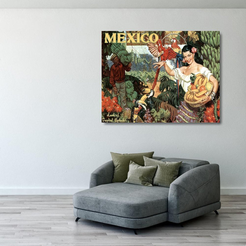 Mexique, terre de splendeur tropicale, H 28 po x l 36 po