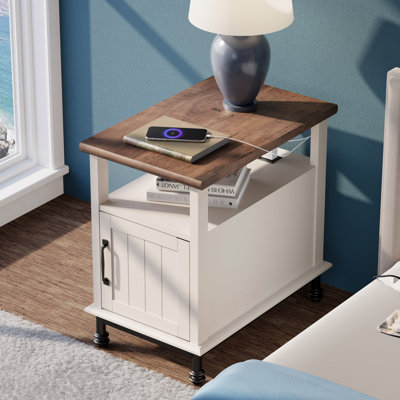 Scarlett Top End Table with Storage
