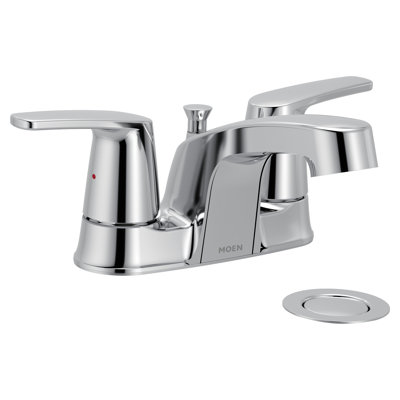 Moen Chateau Two-Handle Centerset Bathroom Faucet With 50/50 Drain Assembly – Bulk Pack